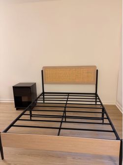Queen Bed Frame and Nightstand