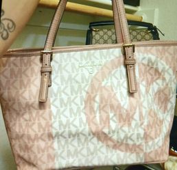Pink Michael kors tote bag