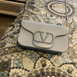 Powder Blue Leather Bag Brand Name