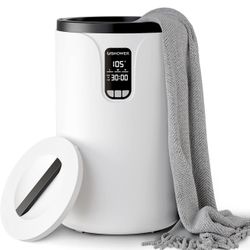 USHOWER Towel Warmers for Bathroom, 20L Large Towel Warmer Bucket for Spa, LCD Screen Display Time, Temperature, Auto Shut-Off Towel Heater Fits Two 4