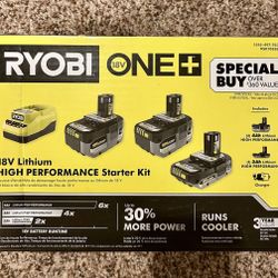 RYOBI ONE+ 18V High Performance Starter Kit