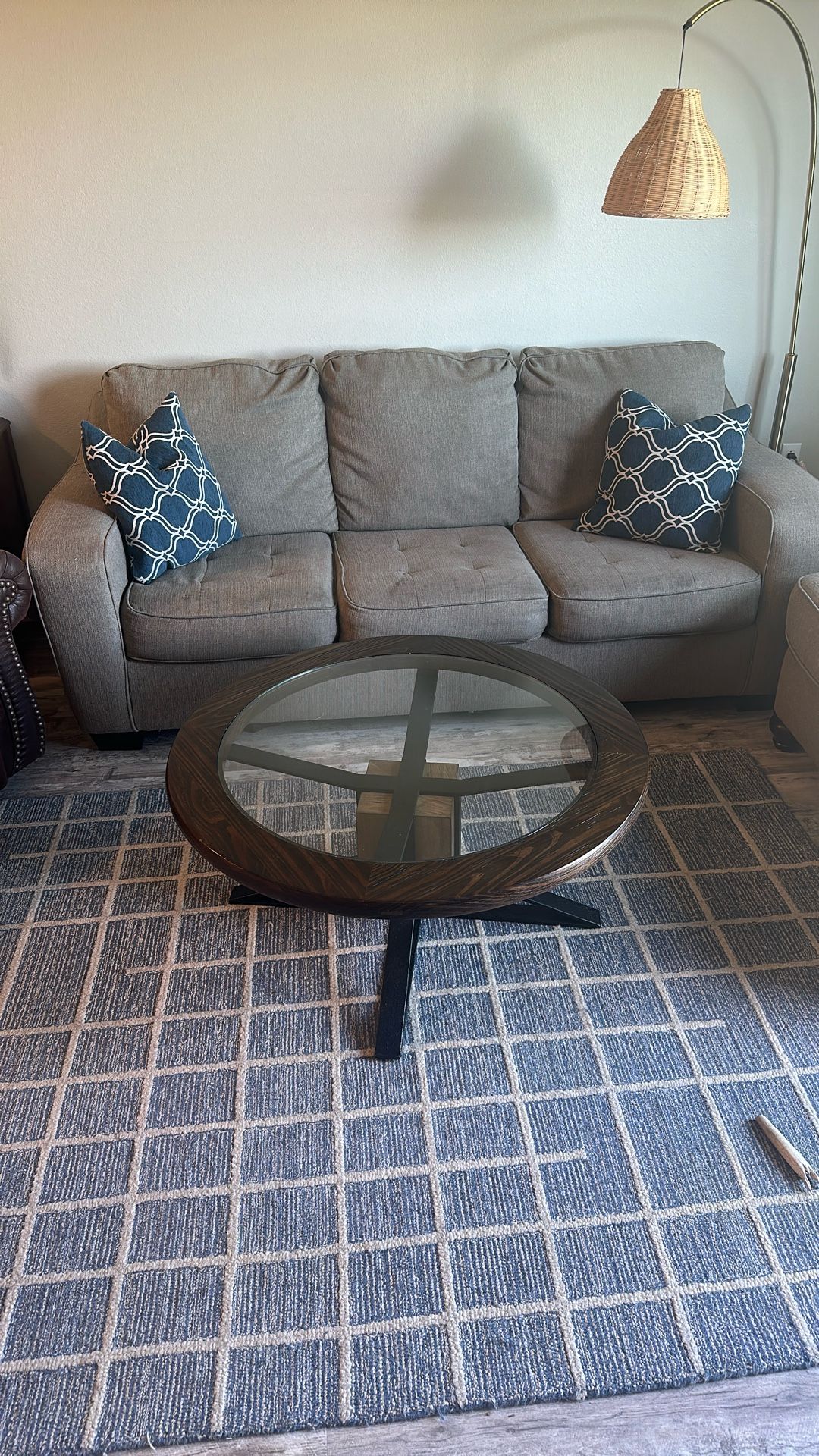 Two Couch and Coffee/End Table Set 