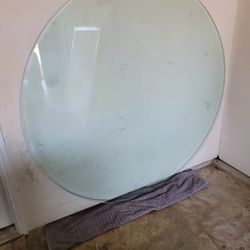 5ft Round Glass Table