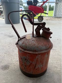 Vintage Eagle brand 1 gallon metal safety can
