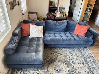Article Blue Velvet Couch