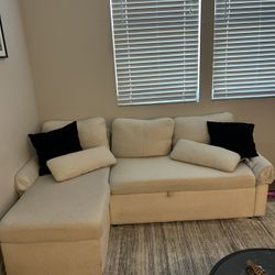 Sleeper Sofa- White