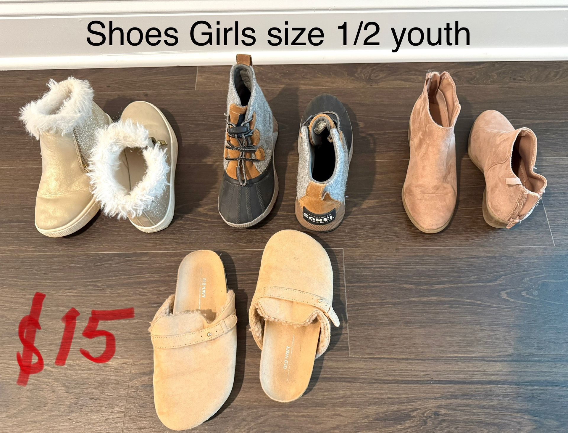 Girls Shoes and Boots Size 1-2 Youth