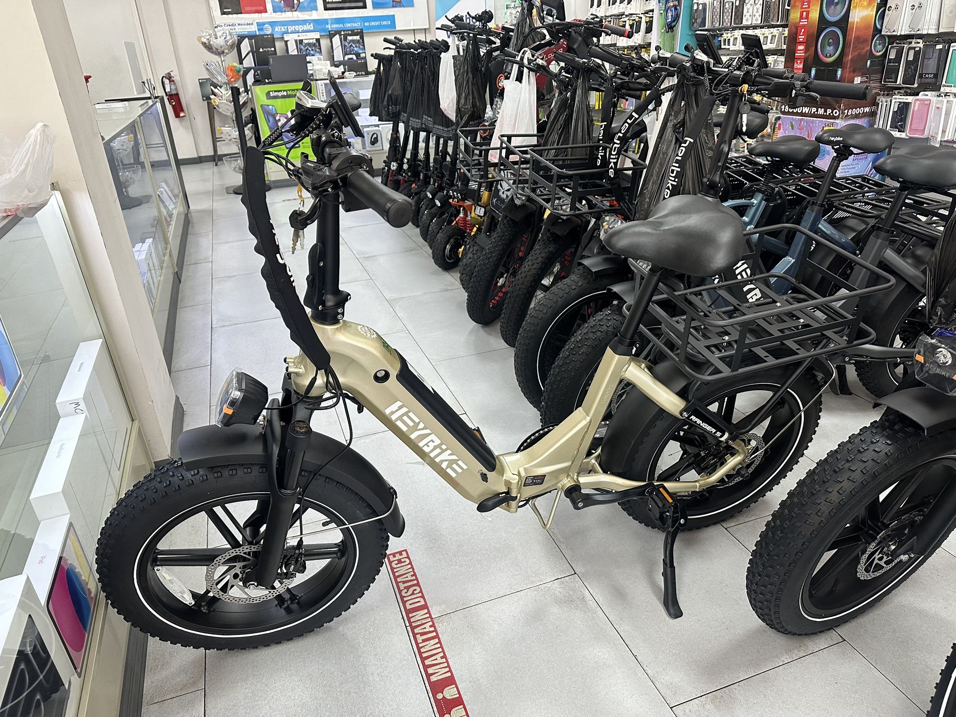 Heybike Ranger S Electric Bicycle 30mph! Finance For $50 Down Payment!!