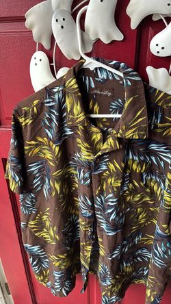 Milano Bay Tropical Print Button-Up Shirt XXL