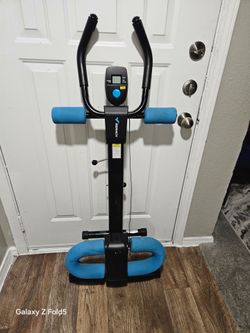 Adjustable Ab Traine Machine for Stomach Workout at Home, Foldable Abdominal Trainer with Knee Prote