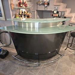 Dry Bar, Reception Desk Modern, + 4 Stool Chairs