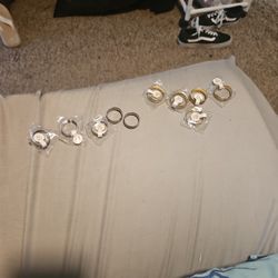 Lot Of 10 Titanium DALLAS COWBOYS rings