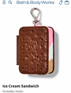 Limited Edition! BATH & BpODY WORKS💕🍦p🤎ICE CREAM SANDWICH🤎🍦💕Pocketbac Holder