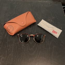 Clubmaster Classic Ray Bans (Tortoise w/ Green Lenses)