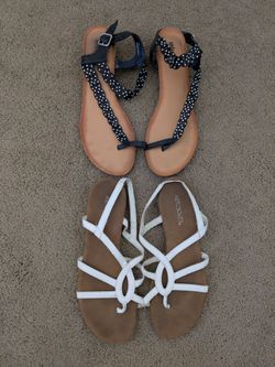 2 Women's Size 10 Sandals~Used~Price Includes Both Sandals
