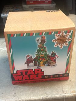 Star Wars Disney Park Exclusive Retired Ewok Christmas Musical Figurine