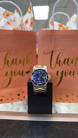 Rolex Submariner Two-Tone Blue Dial Watch