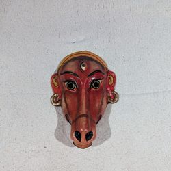Vintage Hindu Ceremonial Mask: Varahi Amman