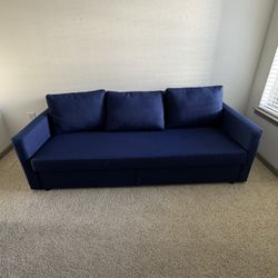 IKEA Blue Sleeper Sofa