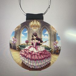 10 PCs Sublimation Blank Keychain Glitter Pu 