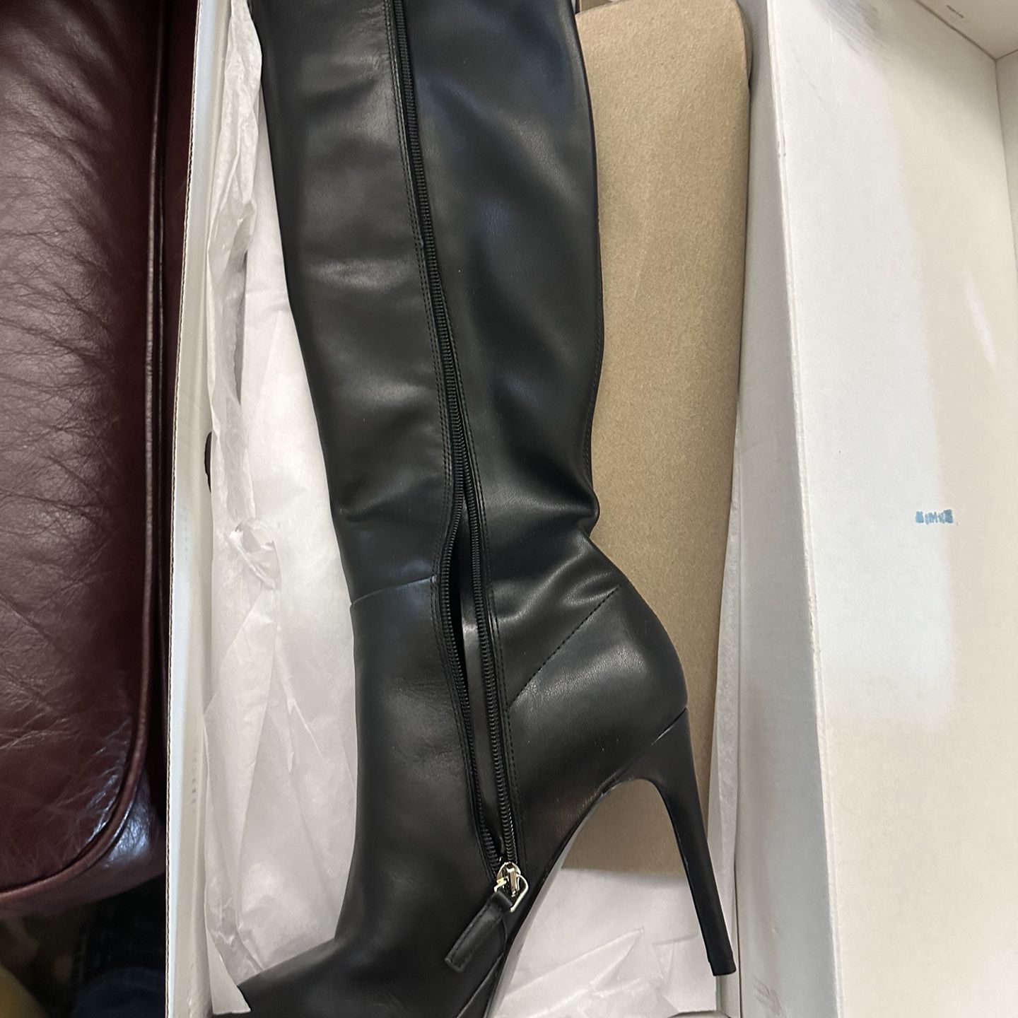 NINE WEST Black Leather Boot 8m