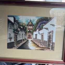 Marco Ruiz 16”x13” framed Signed Painting 