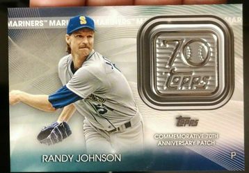 Randy Johnson 70th Anniversary Commemorative Logo Patches