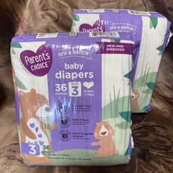 Diapers Size 3 $10 X 2 