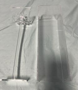Clear Acrylic Decorative Flower Stem with Display Case