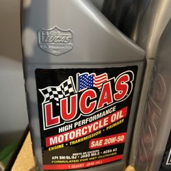 Motorcycle Oil 20-50 Lucas High Performance 
