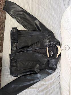 Hollister women’s motorcycle cropped jacket