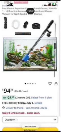 LIVES Electric Aquarium Vacuum Gravel Cleaner