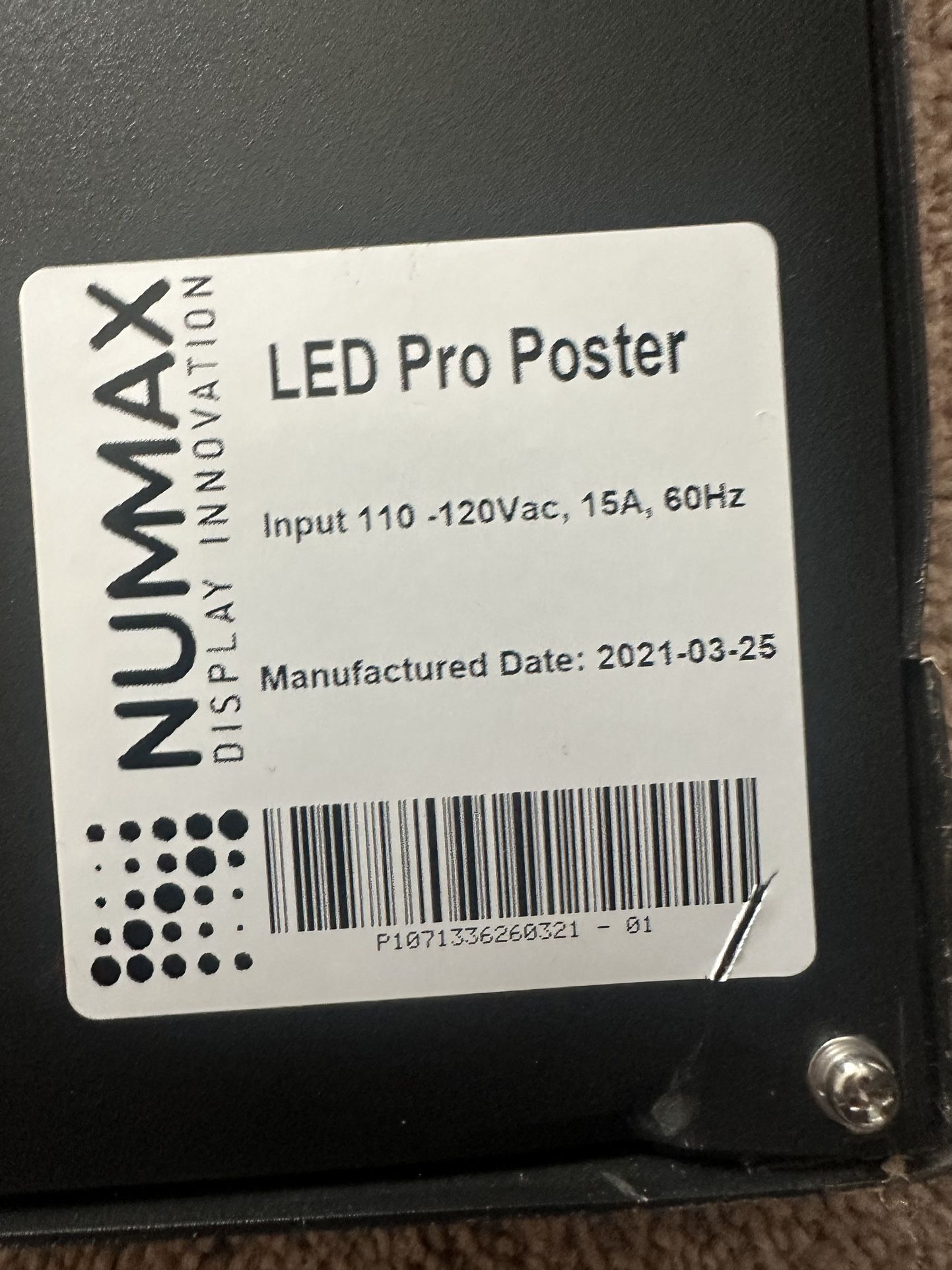 Nummax LED Pro Display Sign's