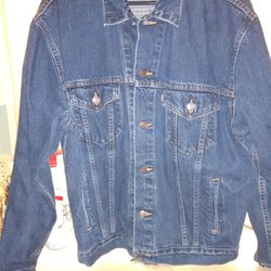 Vintage 80s Denim Jacket XL No Flaws Has All Buttons Sturdy Soft