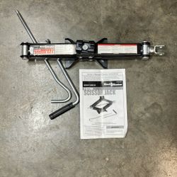 Car Jack, Scissor, 1 1/2 Ton 