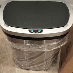 13 gallons Automatic trash can/ stainless steel/ Innovaze/ new open box with packing 👍👍