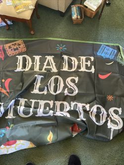 Dia De Los Muertos Garage Banner