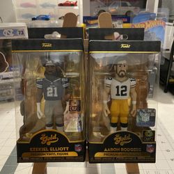 Funko Gold Chase NFL - Ezekeil Elliott / Aaron Rodgers