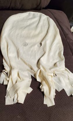 Scary White Halloween Hood