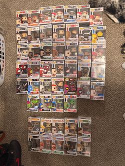 49x Funko Pop Lot (Spider-Man/Sports/Tv and movies