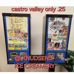 POKEMON CARDS ONLY .25 CENTS IN CASTRO VALLEY..KNUDSENS ICE CREAMERY