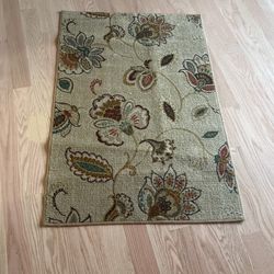 Floral Paisley Area Rug Welcome Mat 30x45 