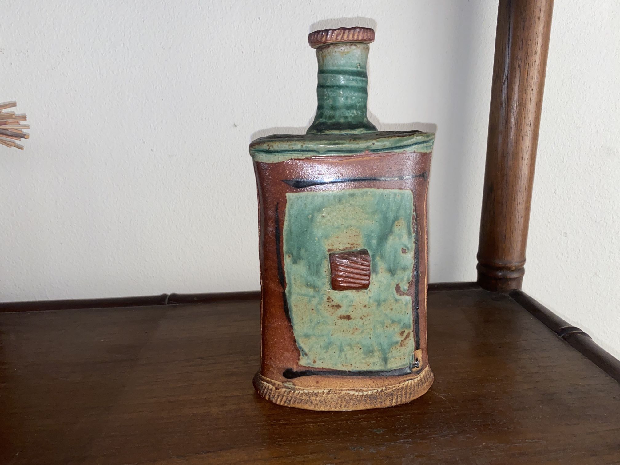 Ceramic Contemporary ART: Decanter / Flask with Cap