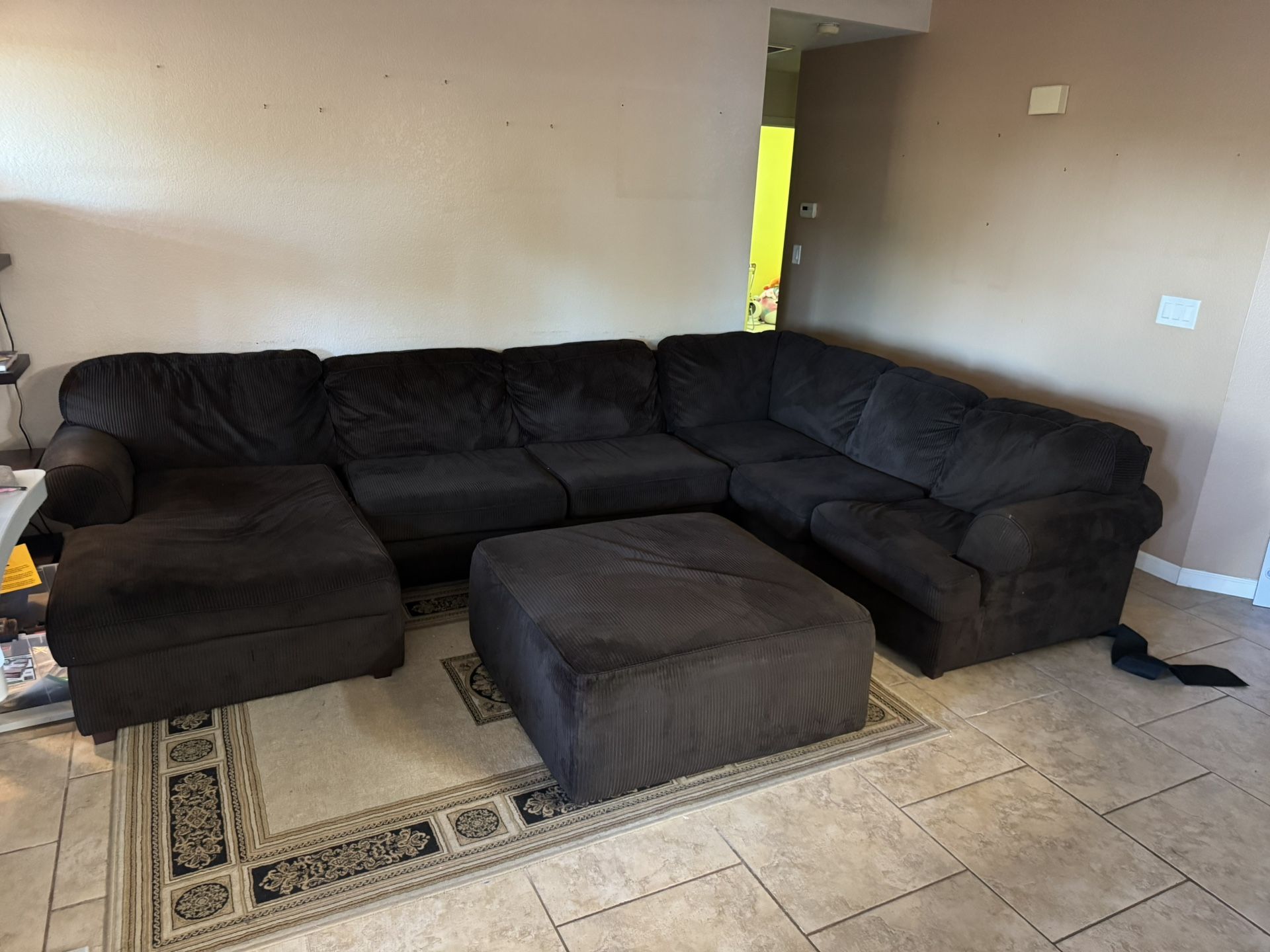 Comfy Sectional With Ottoman