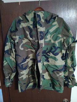 Military Parka, Cold Weather, Camouflage Hooded Feild Jacket 