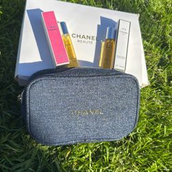 Chanel Perfume Gift Set With Makeup Pouch Regalos Mujer Valentine MRSP $250