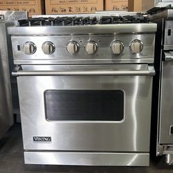 Viking 30”Wide Gas Range Stove Stainless Steel 4 Burners