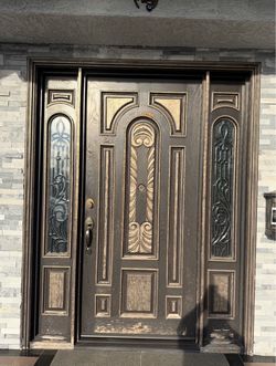 Oak Door Set with Key