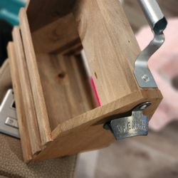 Wood Bottle Caddy With Opener