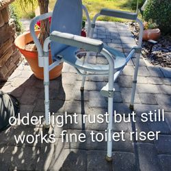 Older But Still Good Commode Riser Toilet Riser